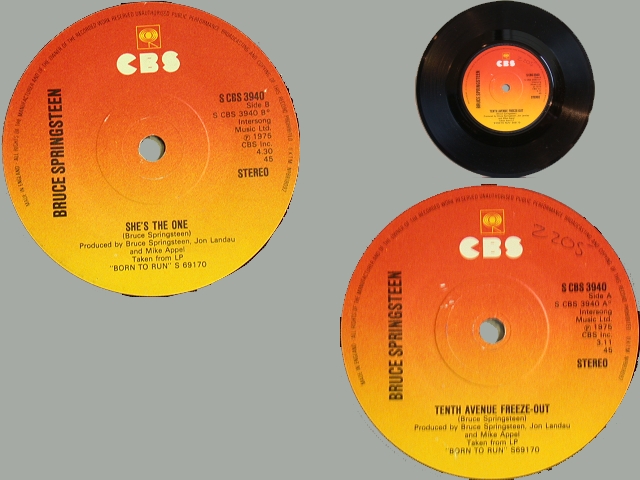 Bruce Springsteen - 10TH AVENUE FREEZE OUT / SHE'S THE ONE